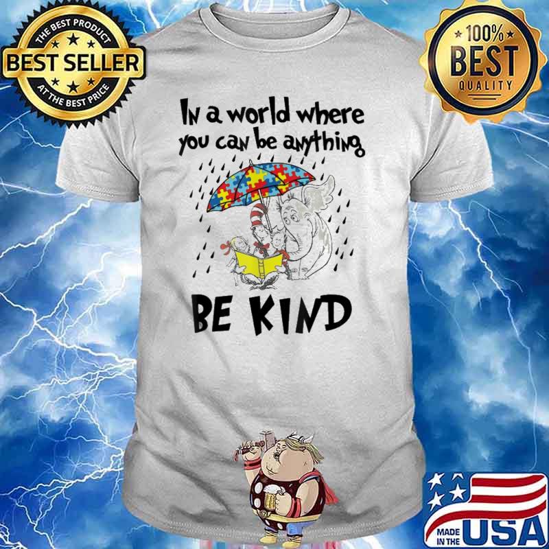 Autism Awareness Be Kind Special Education Teacher Squad Dr Seuss elephant shirt