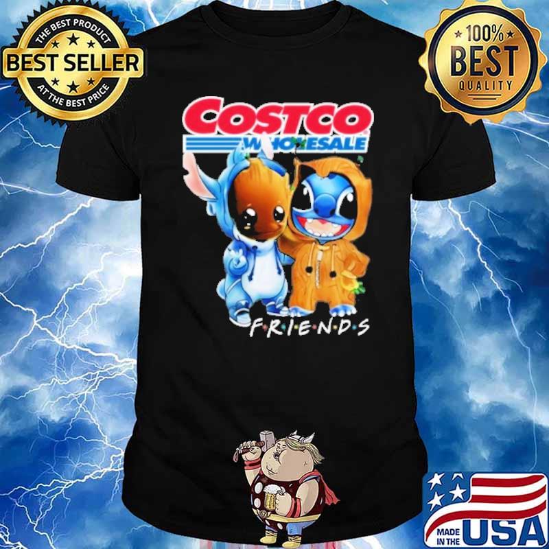 Baby groot and Stitch Costco Wholesale friends shirt