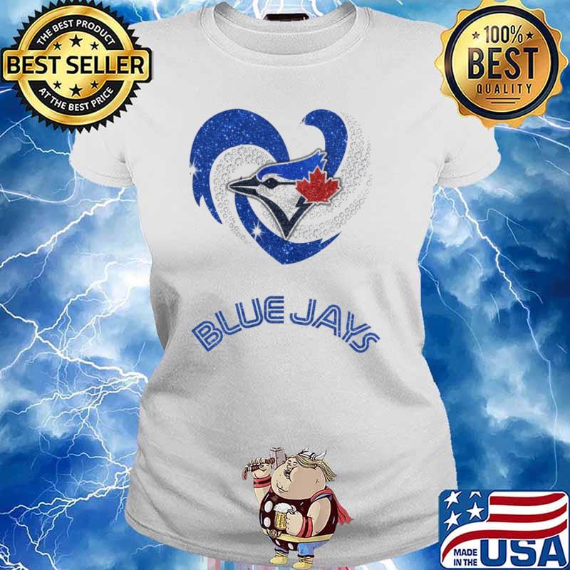 Blue Jays love heart diamond shirt, hoodie, sweater, long sleeve