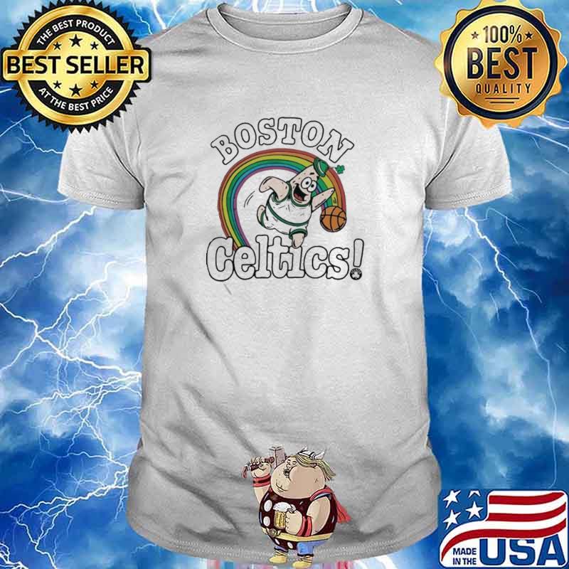 Boston Celtics Homage Nba X Spongebob Collab Art rainbow shirt