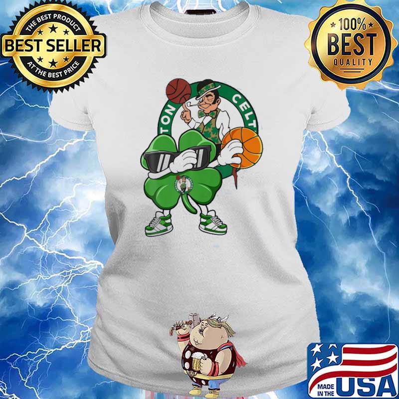 Dabbing Shamrock Boston Celtics Basketball sport s Ladies tee