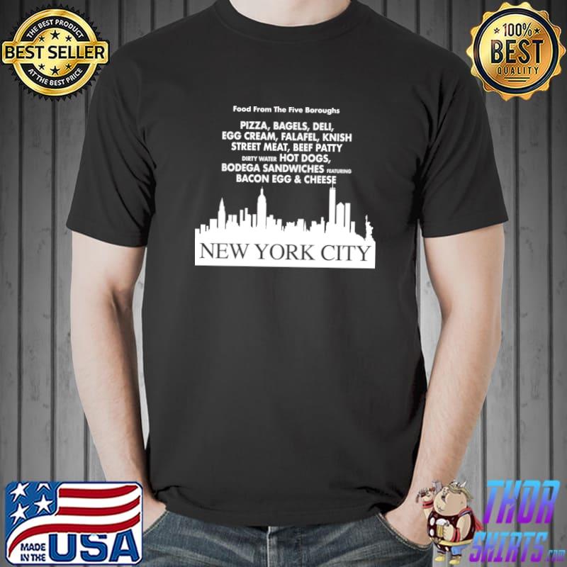 Food From The Five Boroughs New York City T-Shirt
