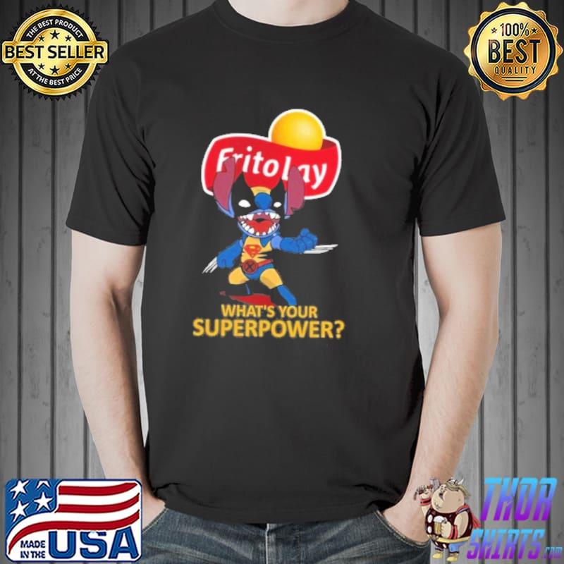 Frito Lay what's your superpower stitch shirt