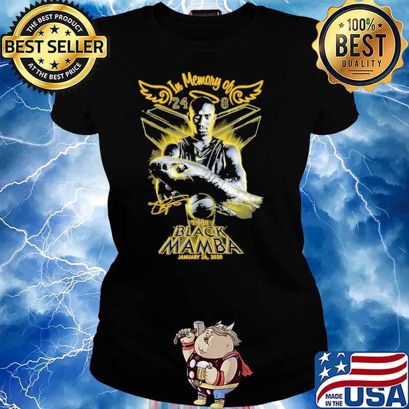 In memory of 24 8 the Black Mamba january 26,2020 signature s Ladies tee