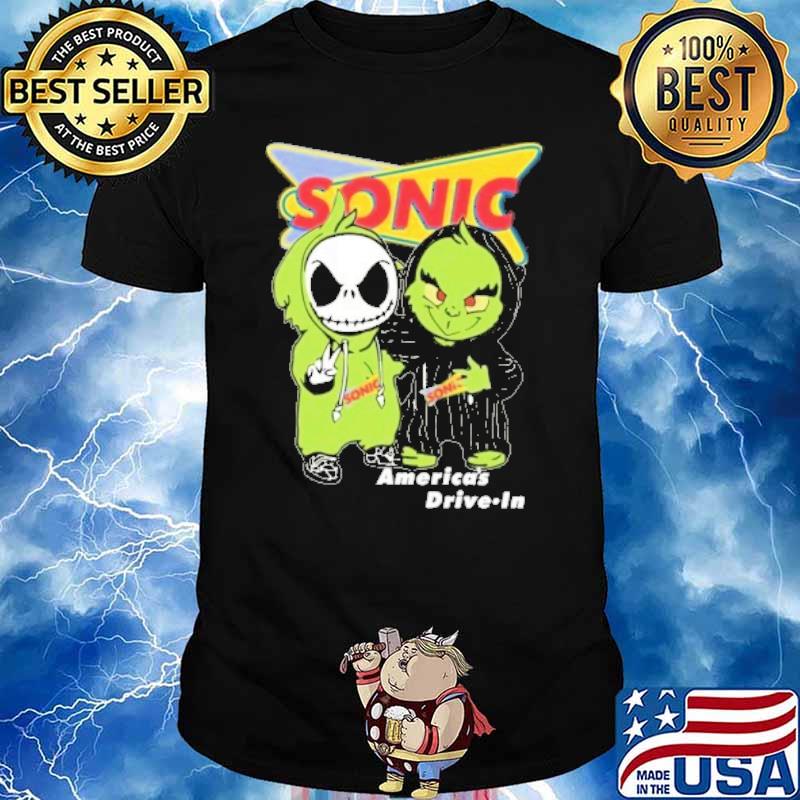 Jack Skellington and grinch Sonic America's drive in shirt
