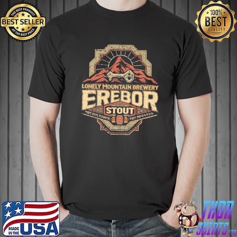 Lonely moutains brewery erebor stout shirt