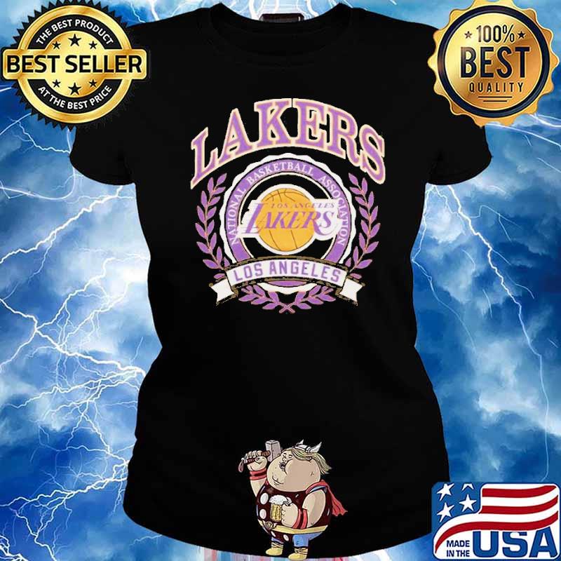 Los Angeles Lakers Crest national basketball association s Ladies tee