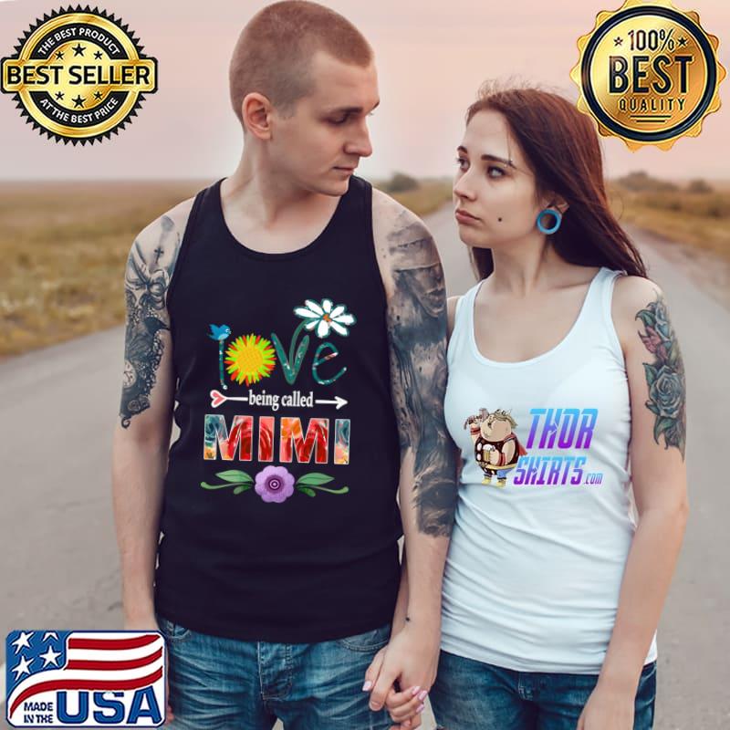 Mimi Sunflowers Watercolor Love Being A Mimi T-Shirt Tank Top