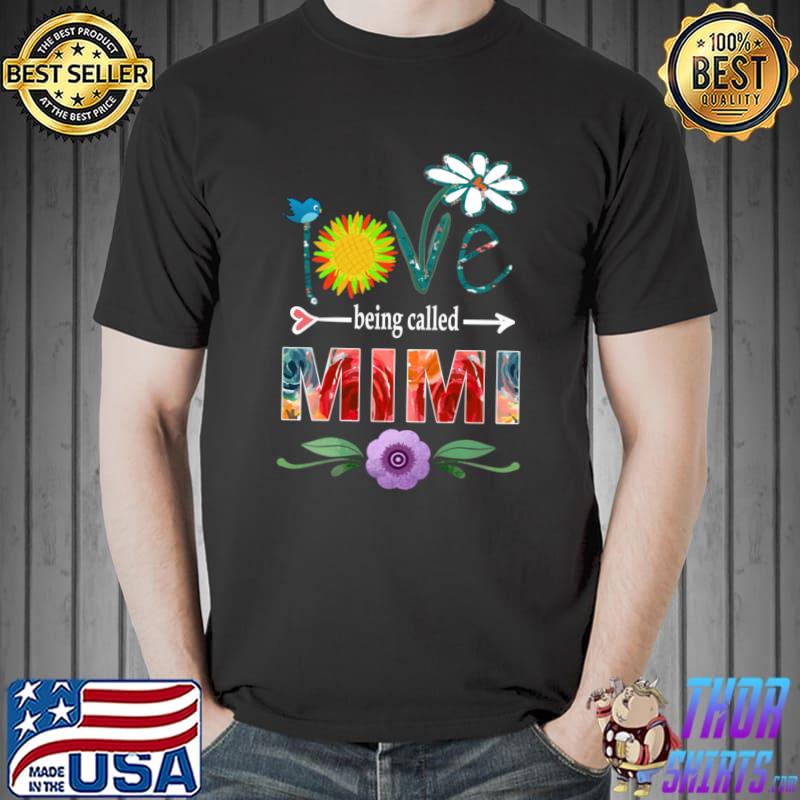 Mimi Sunflowers Watercolor Love Being A Mimi T-Shirt