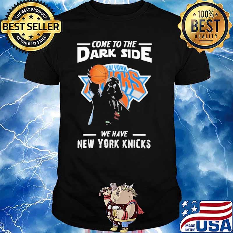 NBA Come To The Dark Side We Have New York Knicks Star Wars Darth Vader Basketball shirt