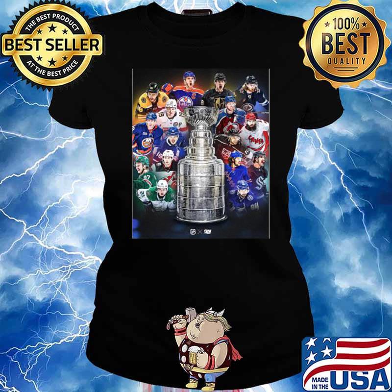 NHL Hockey All Team Supports 2023 Poster sport s Ladies tee