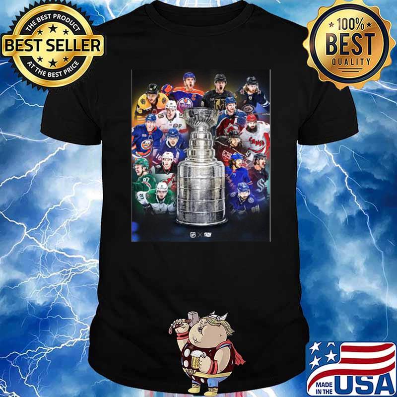 NHL Hockey All Team Supports 2023 Poster sport shirt