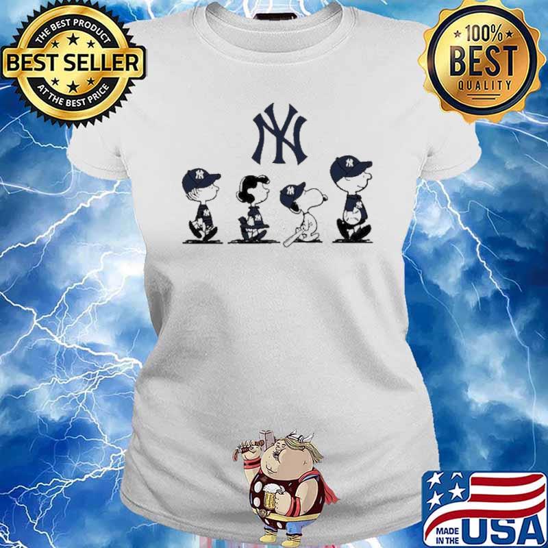 Peanuts Charlie Brown And Snoopy Playing Baseball New York Yankees shirt,  hoodie, sweater, long sleeve and tank top