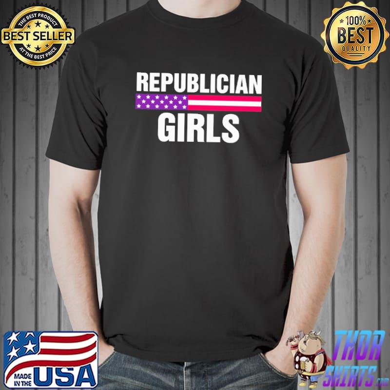 Republician girls America flag shirt