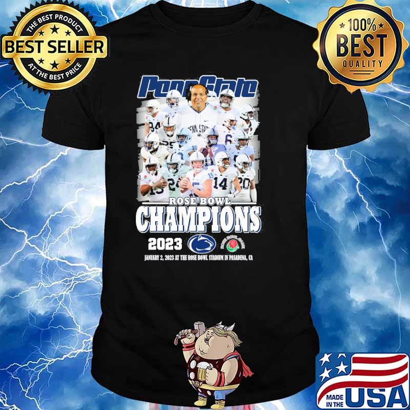 Rose Bowl champions 2023 at the rose bowl stadium in pasadena Penn State shirt