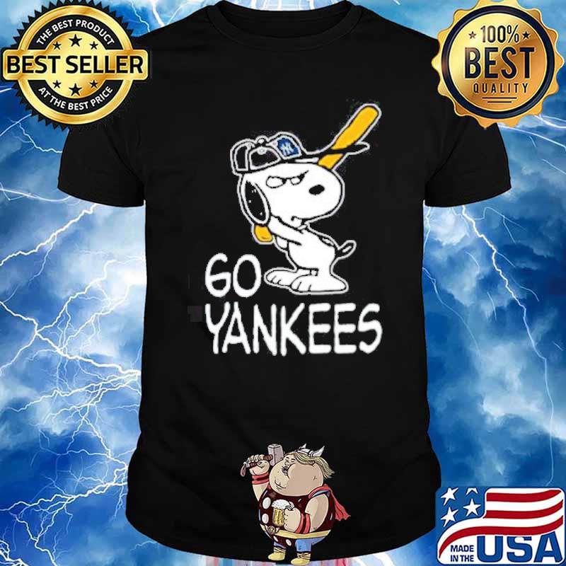 Snoopy Go New York Yankees sport shirt