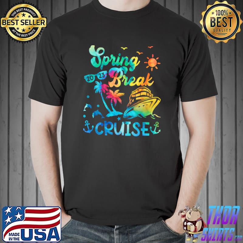 Spring Break Cruise 2023 Sunglasses Watercolors T-Shirt