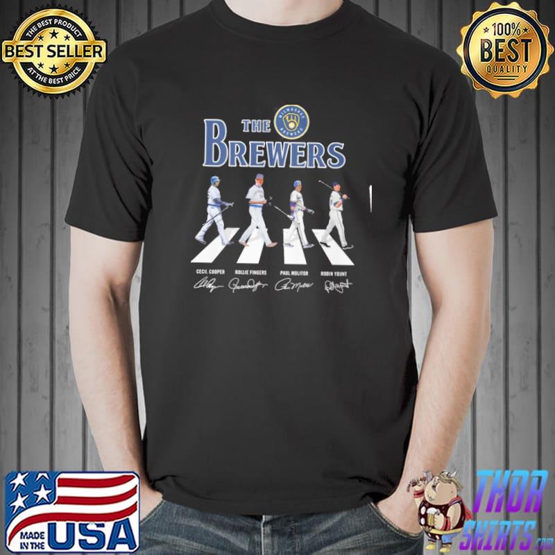 The Brewers Walking Abbey Road signatures shirt