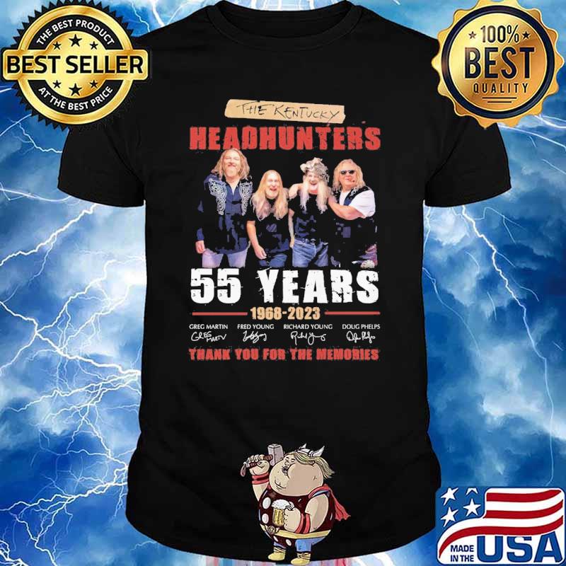 The Kentucky headhunters 55 years 1968-2023 thank you for the memories signatures shirt