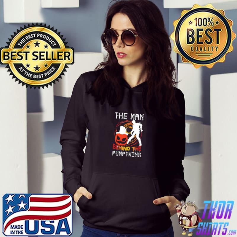 The man behind the pumpkin zombie and pumpkin witch halloween T-Shirt Hoodie