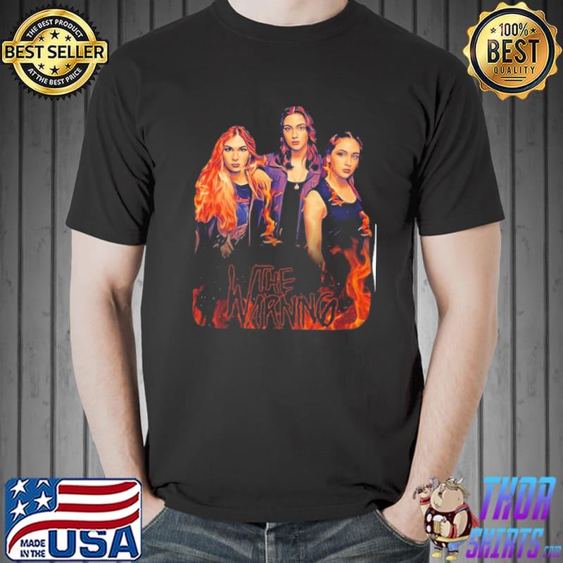 The Warning girl fire shirt