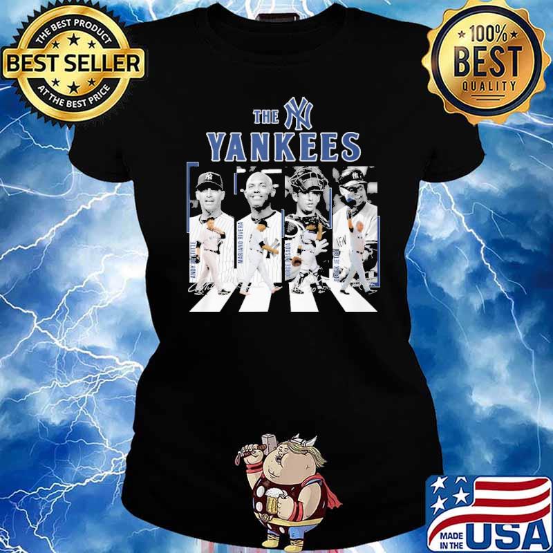 The Yankees Walking Abbey Road signatures s Ladies tee
