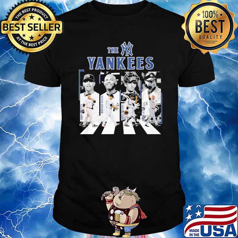 The Yankees Walking Abbey Road signatures shirt