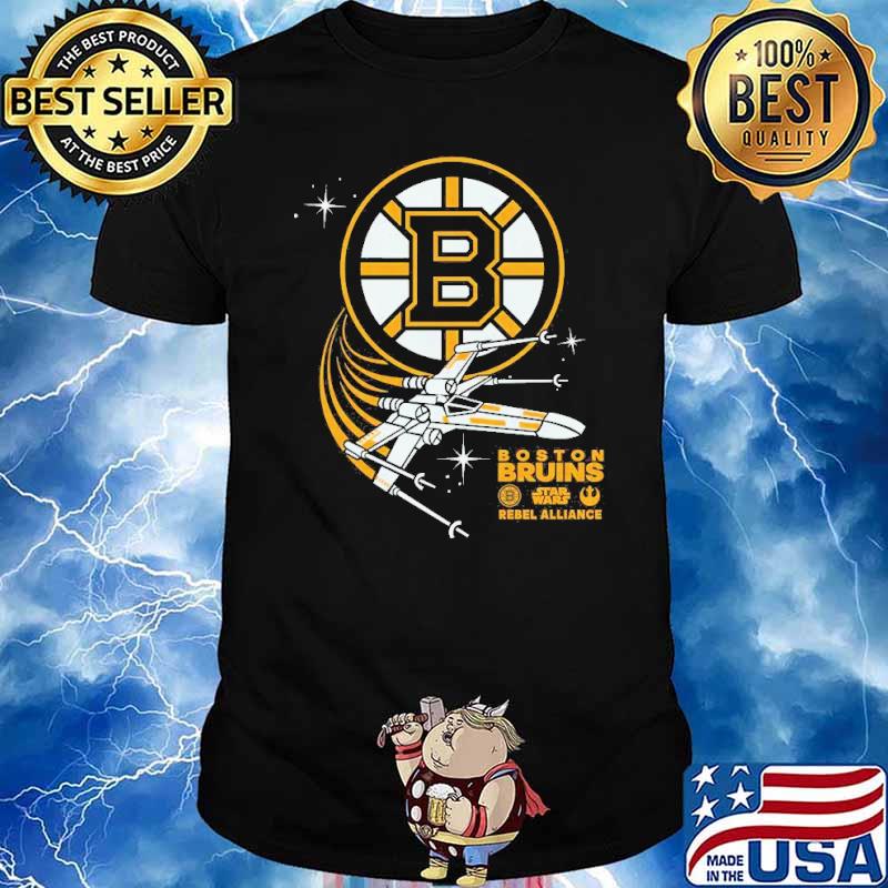 Toddler Boston Bruins Black Star Wars Rebel Alliance sport shirt