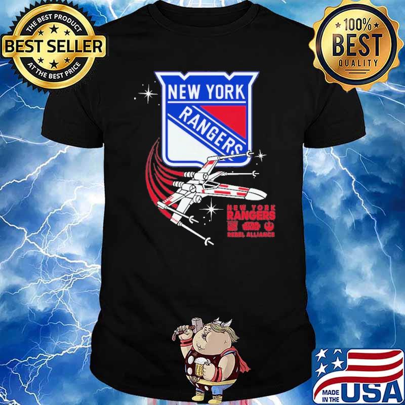 Toddler New York Rangers Black Star Wars Rebel Alliance sport shirt