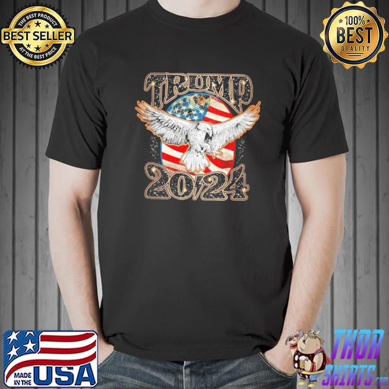 Trump 2024 America flag veteran shirt