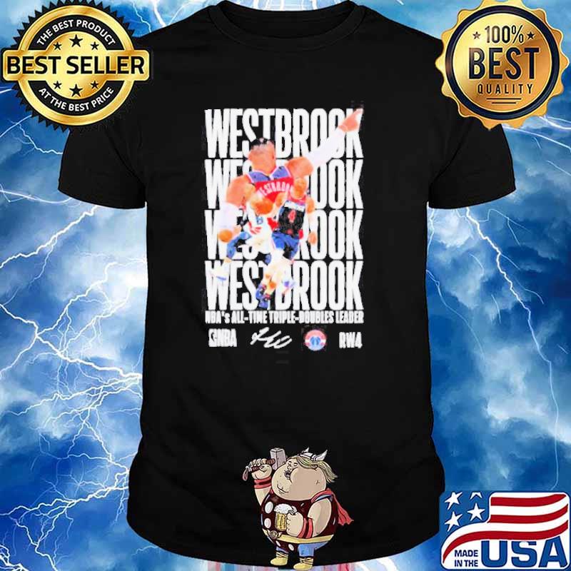 Typography Russell Westbrook Nba Basketball signature shirt
