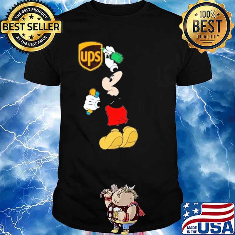UPS mickey mouse draw pain shirt