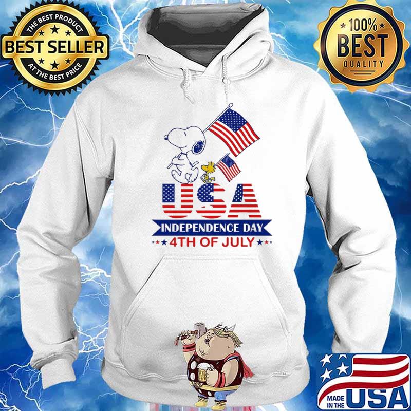 USA Independence day 4th of July snoopy and woodstocks s Hoodie