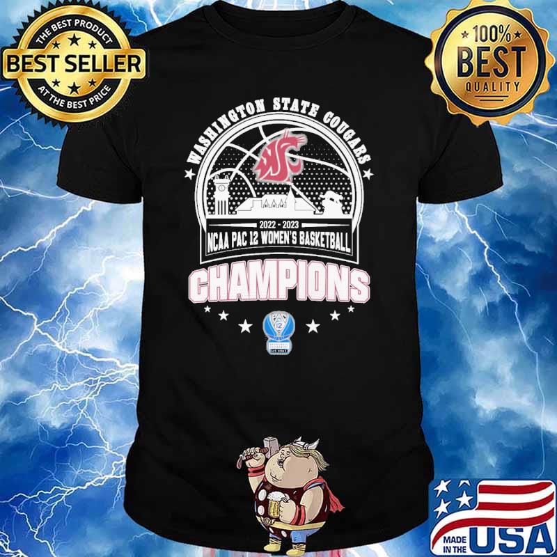 Washington state cougars 2022-2023 NCAA Pac 12 women's basketball champions shirt