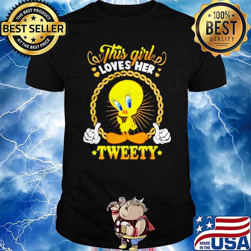 This girl loves her tweety bird shirt