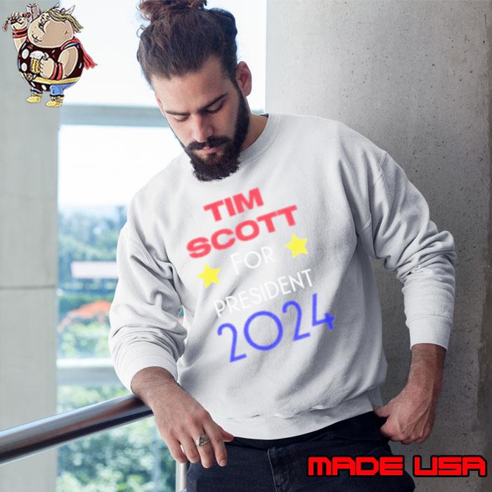 Tim Scott President 2024 stars yellow shirt