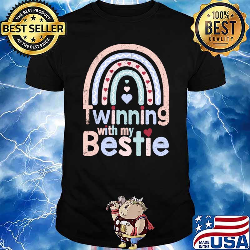 Twinning With My Bestie Spirit Rainbow T-Shirt