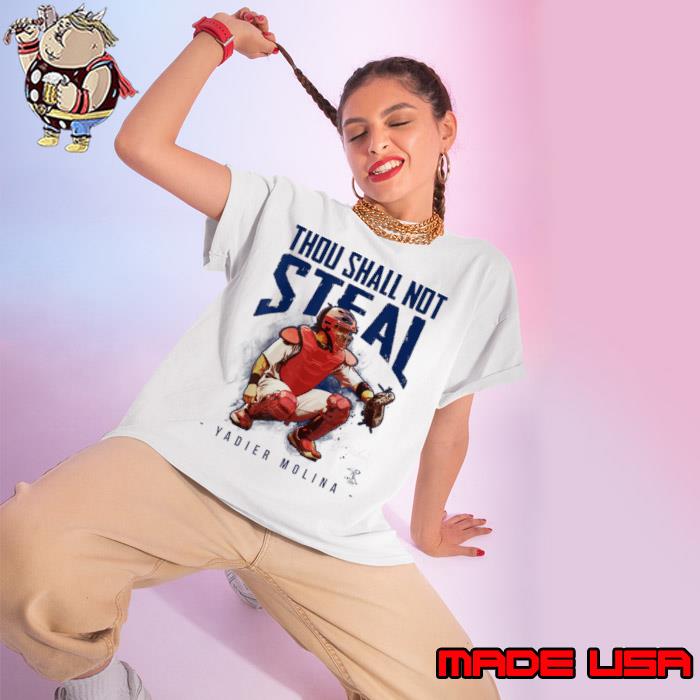 Yadier Molina - Thou Shall Not Steal Unisex Jersey Tee - Designed