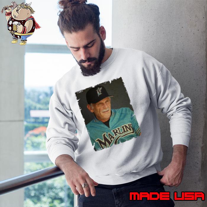 Jim Leyland In Miami Marlins T-shirt