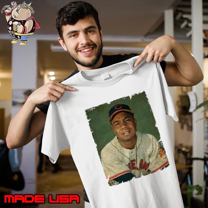 Larry Doby in Cleveland Guardians Amrican Baseball T-Shirt - Guineashirt  Premium ™ LLC