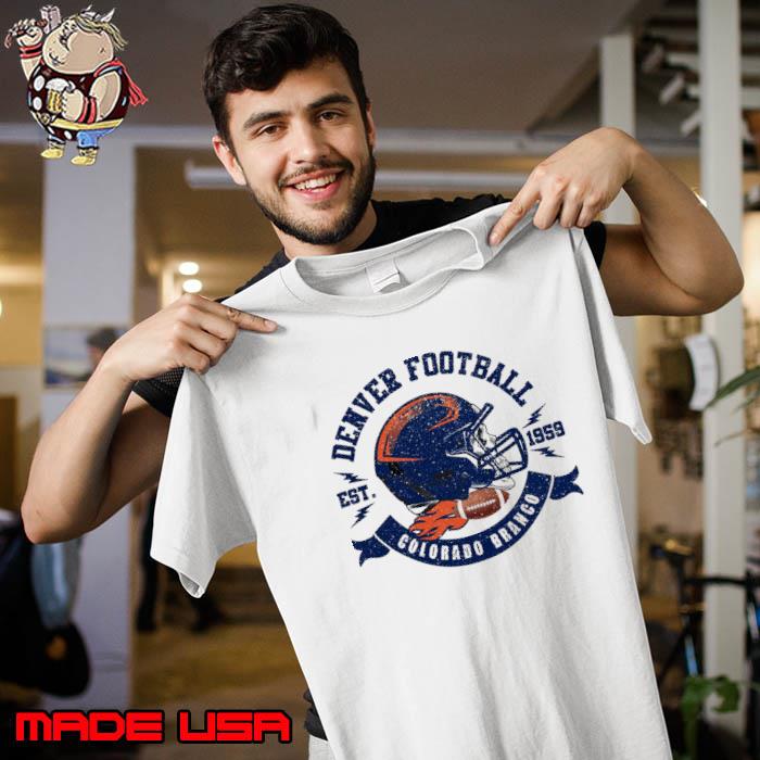 Official Denver broncos helmet retro t-shirt, hoodie, sweater, long sleeve  and tank top