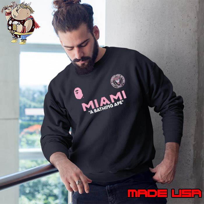 BAPE x Inter Miami CF Camo Shirt, hoodie, sweater, long sleeve and