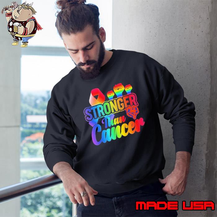 Chicago Bears Stronger Than Cancer Nfl 2023 Shirt - Peanutstee