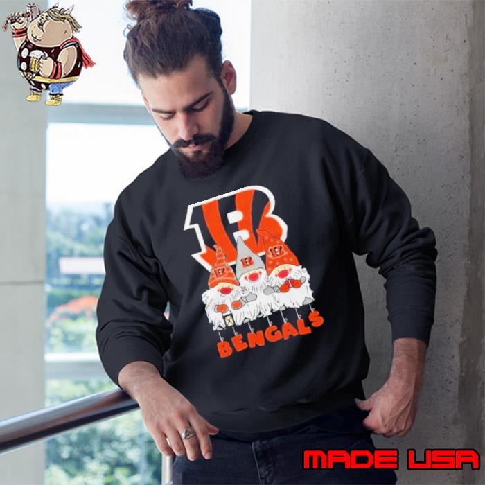 Cincinnati Bengals The Gnomes Christmas shirt, hoodie, sweater, long sleeve  and tank top