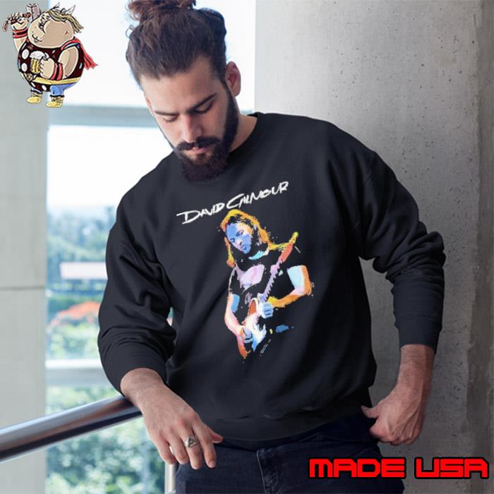 David Gilmour English guitarist singer and songwriter retro shirt