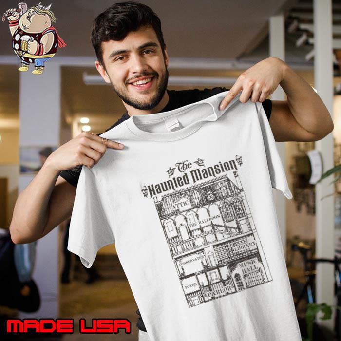 Disney The Haunted Mansion Floor Plan Shirt