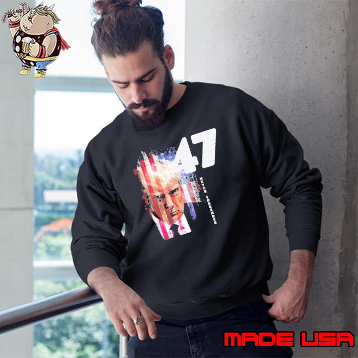 Donald Trump Mugshot Never Surrender American Flag s Sweatshirt