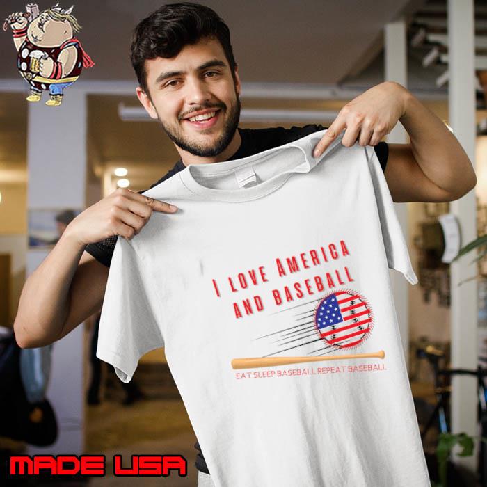 Made With Love In America American Flag T-Shirt
