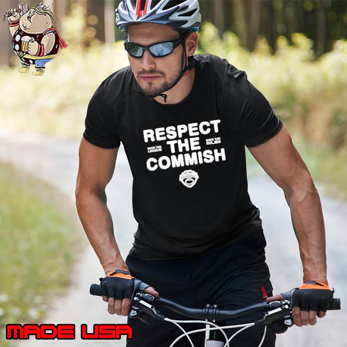 ESPN Fantasy Football Respect The Commish Emblem Logo V2 T-Shirt