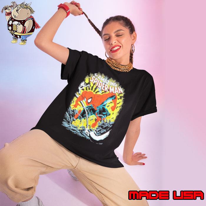 Marvel The Amazing Spider-Man Comic Battle Shirt Ladies tee